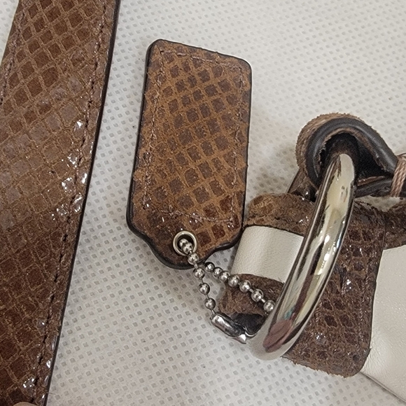 Y2K COACH PENELOPE IVORY CROSSBODY HABDBAG - Picture 4 of 7